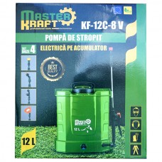Pompă de stropit electrică (Vermorel) 12L Master Kraft KF-12C-8V