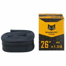 Cameră de bicicletă 26x1 3/8 AV BLACK CAT