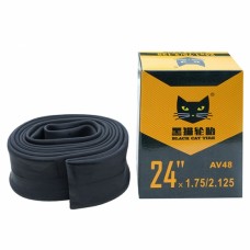 Cameră de bicicletă 24x1.75/2.125 AV48 BLACK CAT