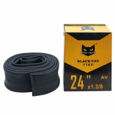 Cameră de bicicletă 24x1 3/8 AV BLACK CAT