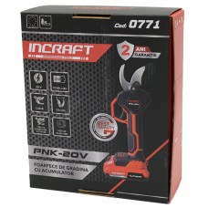 Foarfecă de grădină cu acumulator 20V INCRAFT PNK-20V