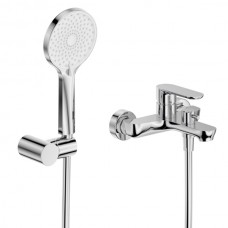 Set Baterie Baie/Duș, OLIM Design, Seria NOVA, Material INOX SUS304, Aerator NEOPERL Switzerland, Cartuș Ceramic, Crom