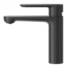 Set Baterie lavoar baie, OLIM Design, Seria NOVA, Material INOX SUS304, Aerator NEOPERL Switzerland, Cartuș Ceramic, Negru Mat