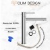 Set Baterie lavoar baie, OLIM Design, Seria RELAX, Material INOX SUS304, Aerator NEOPERL Switzerland, Cartuș Ceramic, Crom