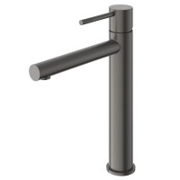 Set Baterie lavoar baie, OLIM Design, Seria RELAX, Material INOX SUS304, Aerator NEOPERL Switzerland, Cartuș Ceramic, Gun Metal