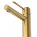 Set Baterie lavoar baie, OLIM Design, Seria RELAX, Material INOX SUS304, Aerator NEOPERL Switzerland, Cartuș Ceramic, Aur Polisat