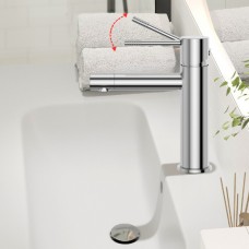 Set Baterie lavoar baie, OLIM Design, Seria RELAX, Material INOX SUS304, Aerator NEOPERL Switzerland, Cartuș Ceramic, Crom