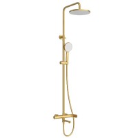 Set Coloană Duș, OLIM Design, Seria NOVA, Material INOX SUS304, Aerator NEOPERL Switzerland, Cartuș Ceramic, Aur Polisat