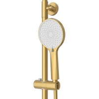Set Coloană Duș, OLIM Design, Seria NOVA, Material INOX SUS304, Aerator NEOPERL Switzerland, Cartuș Ceramic, Aur Polisat