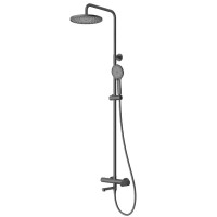 Set Coloană Duș, OLIM Design, Seria NOVA, Material INOX SUS304, Aerator NEOPERL Switzerland, Cartuș Ceramic, Negru Mat