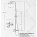 Set Coloană Duș, OLIM Design, Seria RELAX, Material INOX SUS304, Aerator NEOPERL Switzerland, Cartuș Ceramic, Crom