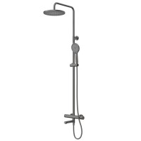 Set Coloană Duș, OLIM Design, Seria RELAX, Material INOX SUS304, Aerator NEOPERL Switzerland, Cartuș Ceramic, Gun Metal