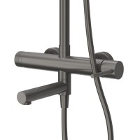 Set Coloană Duș, OLIM Design, Seria RELAX, Material INOX SUS304, Aerator NEOPERL Switzerland, Cartuș Ceramic, Gun Metal