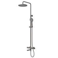 Set Coloană Duș, OLIM Design, Seria RELAX, Material INOX SUS304, Aerator NEOPERL Switzerland, Cartuș Ceramic, Negru Mat