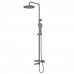Set Coloană Duș, OLIM Design, Seria RELAX, Material INOX SUS304, Aerator NEOPERL Switzerland, Cartuș Ceramic, Negru Mat
