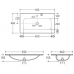 Lavoar OLIM Design, Seria Infinite, 80x46 cm