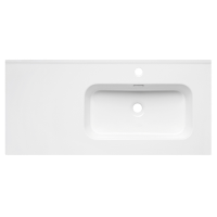 Lavoar cu chiuvetă în partea dreaptă OLIM Design, Seria Accento, 100x46 cm