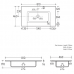 Lavoar OLIM Design, Seria Accento, 80x46 cm