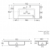 Lavoar OLIM Design, Seria Accento, 90x46 cm