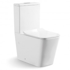 Set vas WC, OLIM Design, Seria DUE, RIMLESS Flush, cu Capac Soft-Close