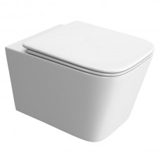 Set vas WC suspendat, OLIM Design, Seria DUE-TOR,  Tornado Ultra Silențios, cu Capac Soft-Close