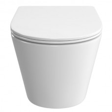 Set vas WC suspendat, OLIM Design, Seria TRE-TOR,  Tornado Ultra Silențios, cu Capac Soft-Close