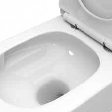 Set vas WC suspendat, OLIM Design, Seria TRE-TOR,  Tornado Ultra Silențios, cu Capac Soft-Close