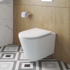 Set vas WC suspendat, OLIM Design, Seria TRE-TOR,  Tornado Ultra Silențios, cu Capac Soft-Close