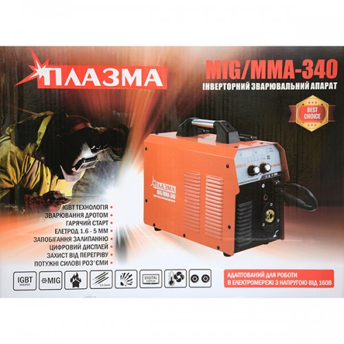 Aparat de sudura invertor semi-automat Plazma MIG/MMA-340