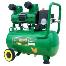 Compresor de aer 24L, 0.7 kW, 2 cilindri, fără ulei MasterKraft LSD-1280W/24 Silențios