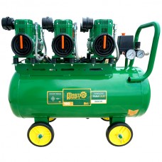 Compresor de aer 70L, 2.1 kW, 6 cilindri, fără ulei MasterKraft LSD-1280W/70/3 Silențios