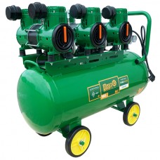 Compresor de aer 70L, 2.1 kW, 6 cilindri, fără ulei MasterKraft LSD-1280W/70/3 Silențios