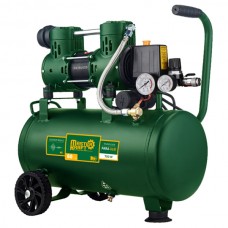 Compresor de aer 24L, 0.7 kW, 2 cilindri, fără ulei MasterKraft LSD-1280W/24 Silențios