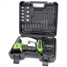 Mașină de găurit și înșurubat cu percuție cu acumulator 21V Master Kraft MDK-21UBL (Brushless)