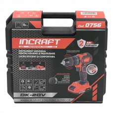 Mașină de înșurubat cu percuție cu acumulator INCRAFT DK-20V